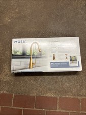 MOEN Maureen 87493BG Brushed Gold 1 Handle High Arc Pulldown Kitchen Faucet