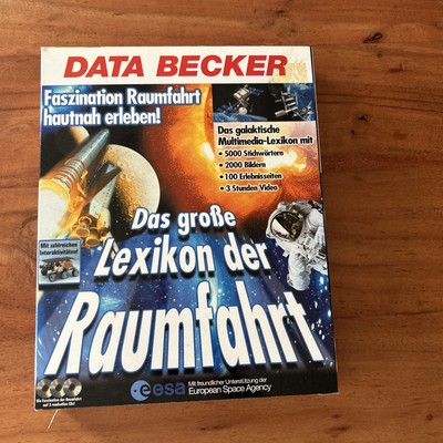 Data Becker Das Große Lexikon Der Raumfahrt Pc Multimedia Rar Vintage  Big Box