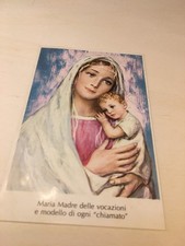 SANTINO - CARTOLINA CON IMMAGINE DELLA MADONNA 7 x 11 cm, MARIA MADRE VOCAZIONI