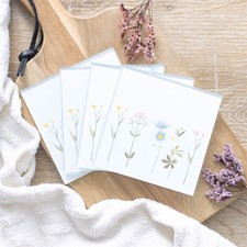 Untersetzer Set Blumen Glas Fr&uuml;hling Sommer Deko Muttertag Geschenk