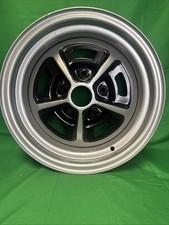 14x7 Classic 5-spoke Steel Wheel Silver Black Ss 396 Style Replacement Rim