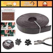 Privacy Fence Slats Tape 246ft x 0.15ft - Brown Chain Link Covering (200PCS)