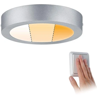 Paulmann LED Aufbau Panel Ø30cm Carpo Chrom matt WarmDim 16W 1400lm warmweiß - Bild 1 von 4