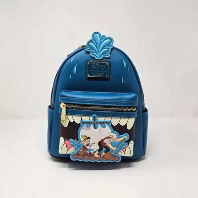 🌍📦 Disney Loungefly Pinocchio Gepetto Monstro Mini Rucksack Backpack Sac à Dos - Bild 1 von 4