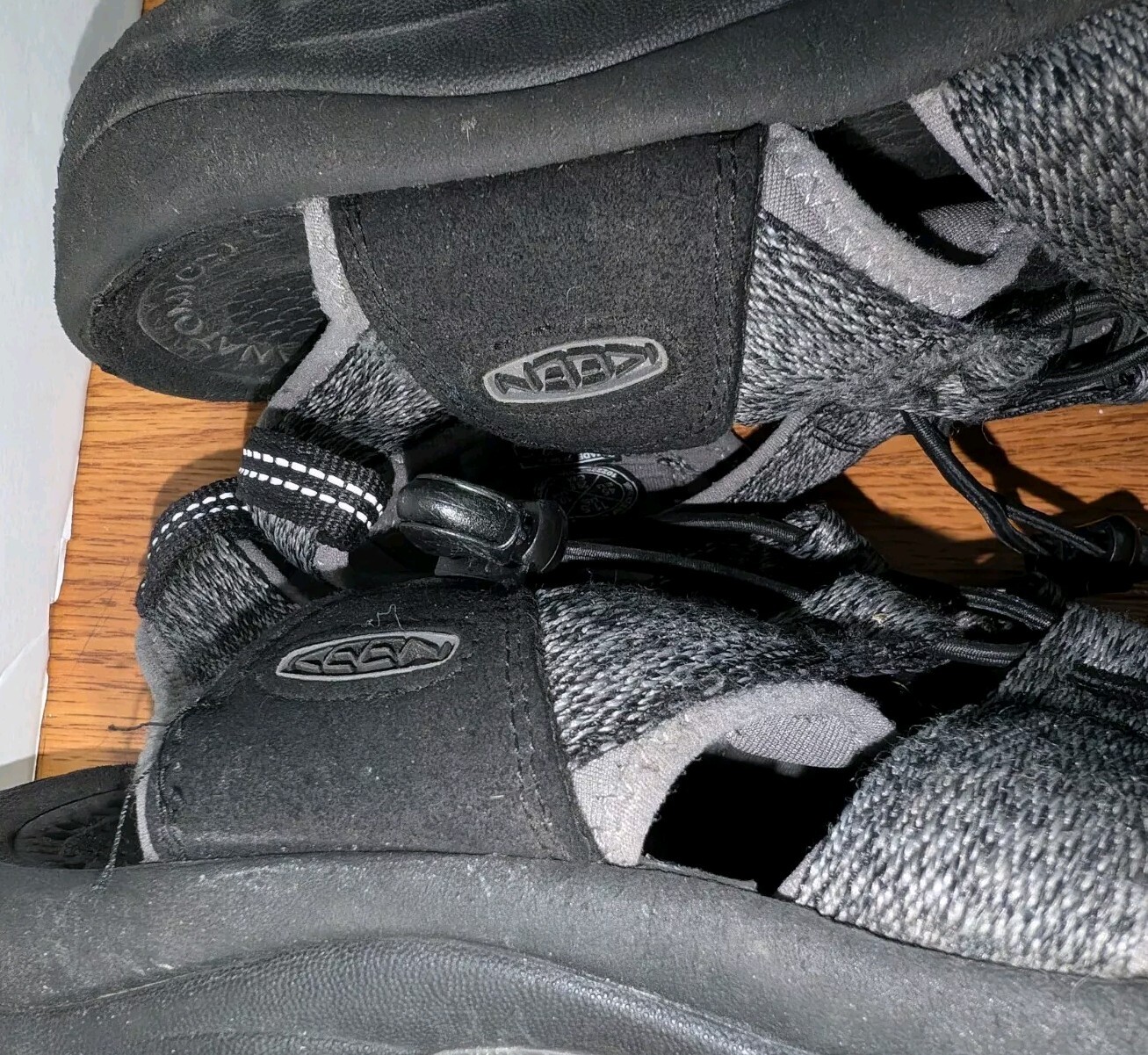 Sandali da trekking impermeabili KEEN Newport H2 nero grigio taglia 11 5 pesca acqua