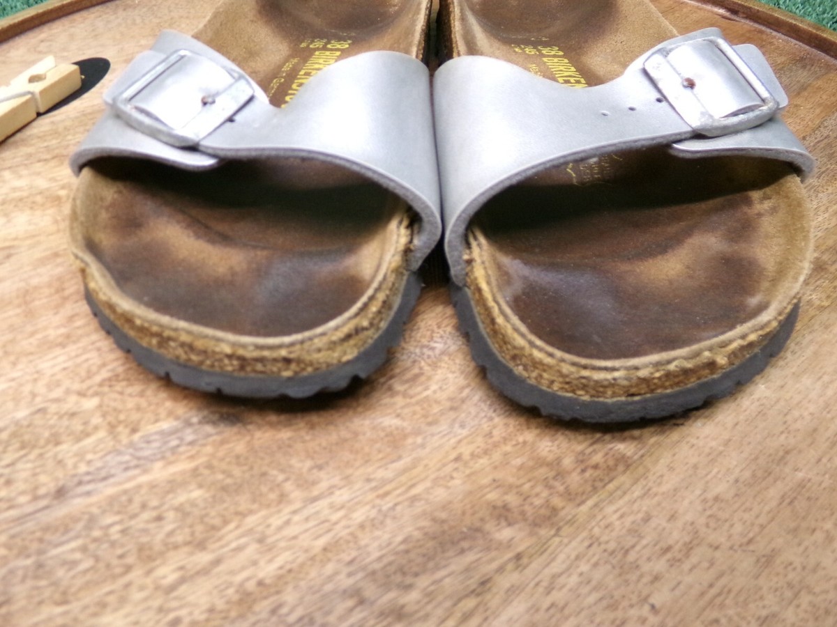 【新品未使用】BIRKENSTOCK Madrid BS Silver 38 Madrid Birko-Flor Silver | BIRKENSTOCK