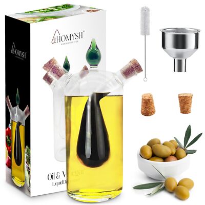 Oil and Vinegar Premium Dispenser Beautiful and Elegant Olive Oil Dispenser S...