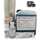 Fibreglass Repair Kit 1kg Resin + Acetone. 10 Sq Ft of Glass - Lloyds Approved