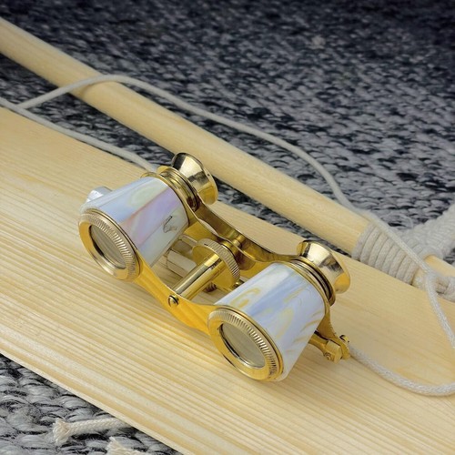 Vintage Opera Glasses Binocular Brass Binoculars Nautical 2 x Zoom Monoculars - Picture 2 of 10