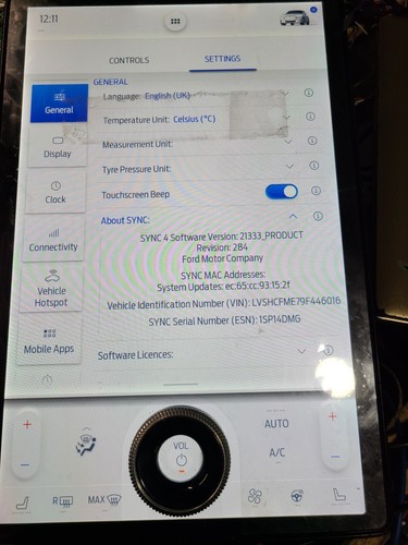 2021-2025Ford MACH E SYNC+ TO SYNC4 recovery Carplay and Android auto English - Foto 6 di 7
