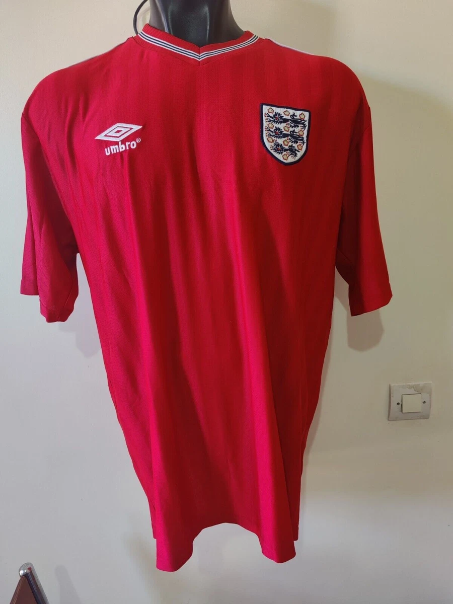 Authentic Umbro England 1986 World Cup Away Football Shirt Jersey