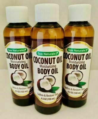 spa naturals coconut oil body oil