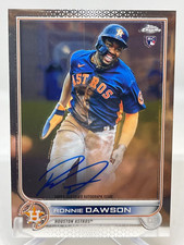 RONNIE DAWSON 2022 TOPPS CHROME ROOKIE AUTO  RC ASTROS RA-RDA