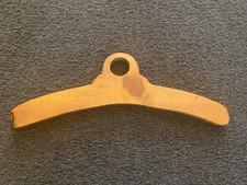 Antique Handmade Wooden Hanger Child Kids RARE