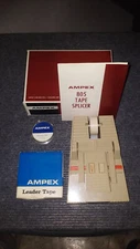 Ampex Tape Splicer MODEL 805 With Manual, Leader Tape, And Splicing Tape.