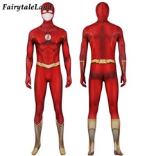 The Flash stagione 8 Barry Allen cosplay tuta supereroe costume Halloween