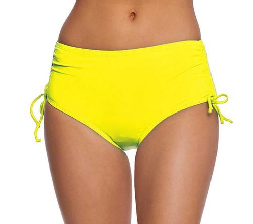 High Waisted Bikini Bottoms Women Swim Briefs Beach Shorts Drawstring Swimwear - Picture 4 of 18