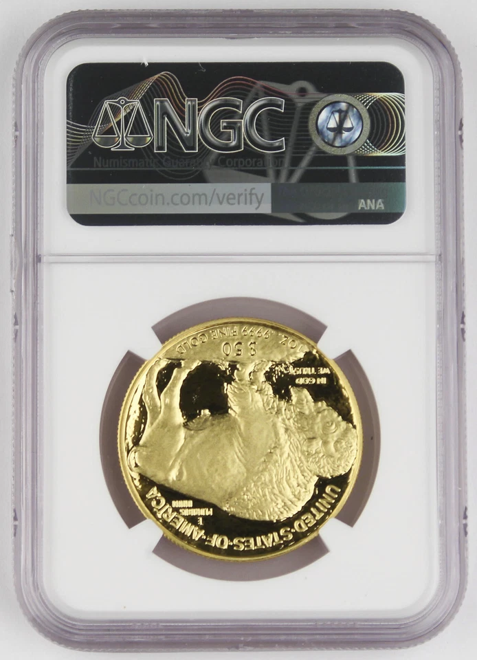 2006 W $50 American Buffalo 1 Oz 9999 Gold Proof Coin NGC PF70 PR70 Ultra Cameo - Image 2 of 4