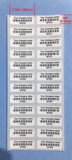 500 1.1" x .375" White Polyester Custom Printed Asset Tracking Labels ID Tags