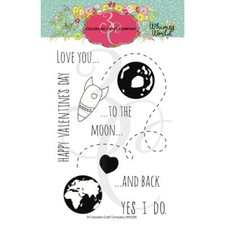 Colorado Craft Co Acrylic Stamps TO THE MOON