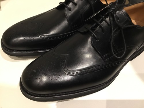 Loake Black leather mens brogues shoes 