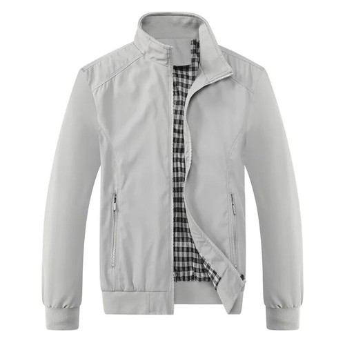 Spring Autumn Casual Solid Fashion Slim Bomber Jacket Men Overcoat Jackets New - Picture 17 of 17