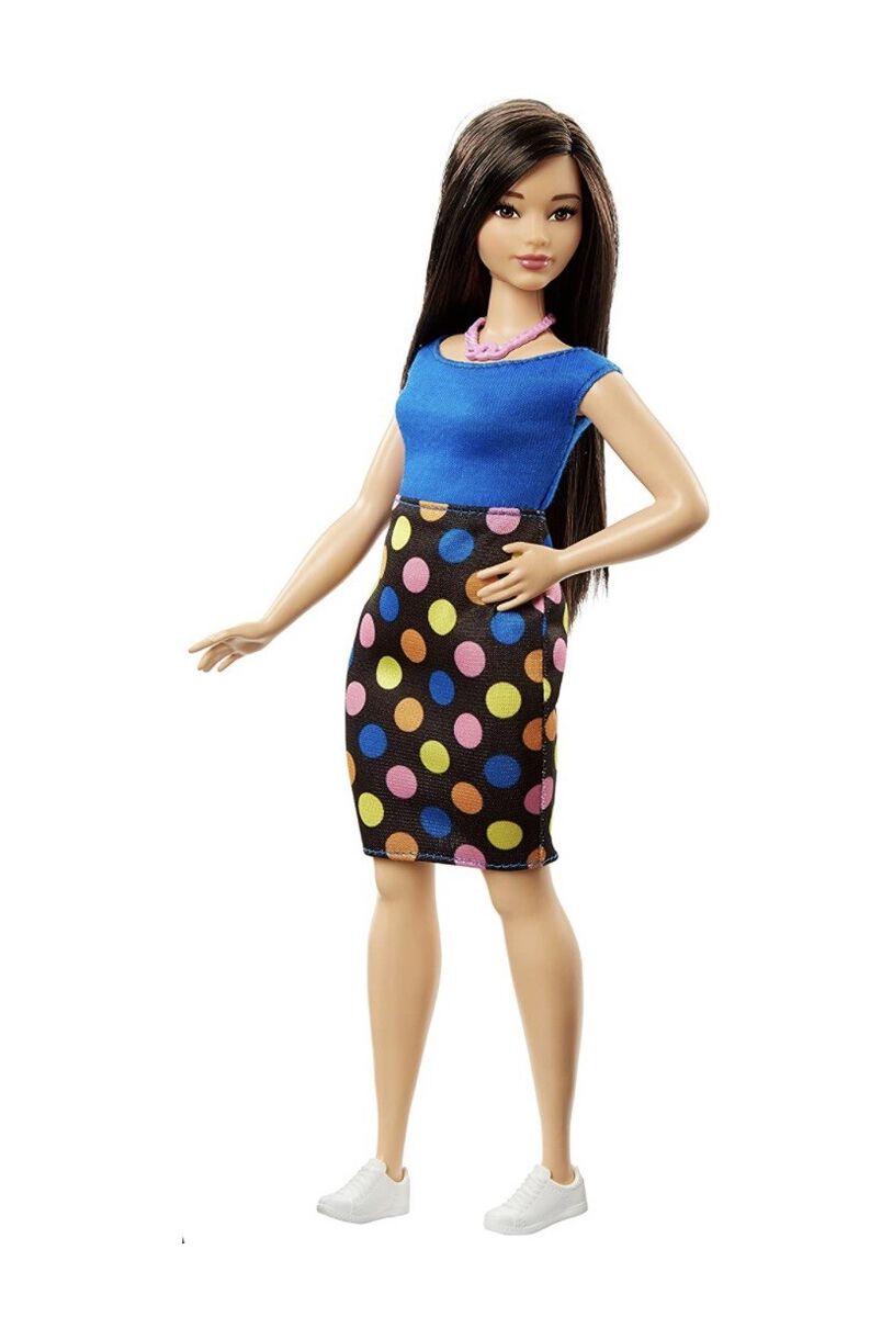 Year 2016 Barbie Fashionistas #51 Asian CURVY Doll DVX73 in Year 2016 Barbie Fashionistas #51 Asian CURVY Doll DVX73 in