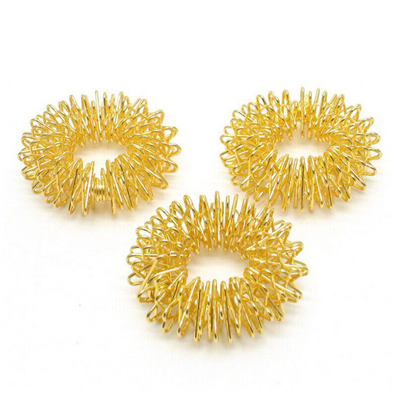 10pcs Stainless Steel Finger Massage Ring Acupuncture Ring Therapy Relax Bl-yt - Picture 12 of 14