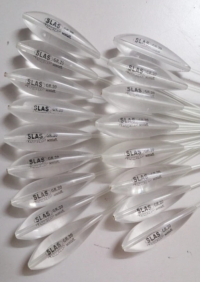 STOCK 17 GALLEGGIANTI SLAS BOMBAR.PASSANTE SEMIAFFONDAN. GR. 20 col. TRASPARENTE - Immagine 2 di 2