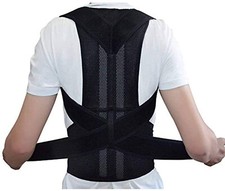 Back Posture Corrector for Men and Women Full Back and Neck Support with Straps