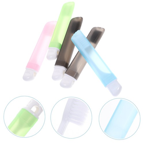 8Pcs Portable Travel Toothbrush Folding Toothbrush with Box Toothbrushes Trip - 第 10/12 張圖片