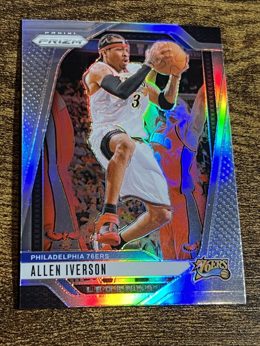 ALLEN IVERSON 2024-25 Panini Prizm NBA Silver Refractor #291
