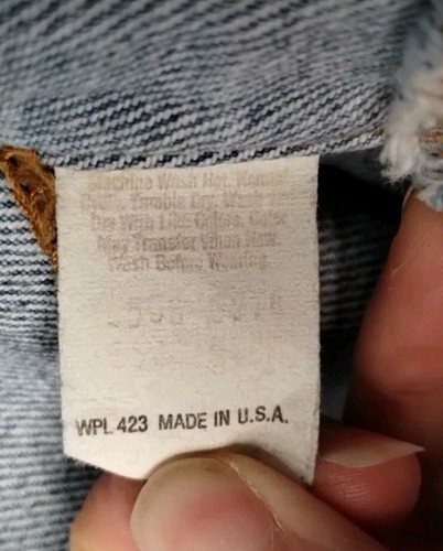 Vtg 80s Levis Jacket Mens Denim Trucker Blue Jean 70506-0214 USA Sz 40R - Picture 5 of 9