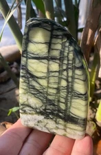 279 Gram Top Quality Rare Find Rutile Green Serpentine Free Form  -Afghanistan