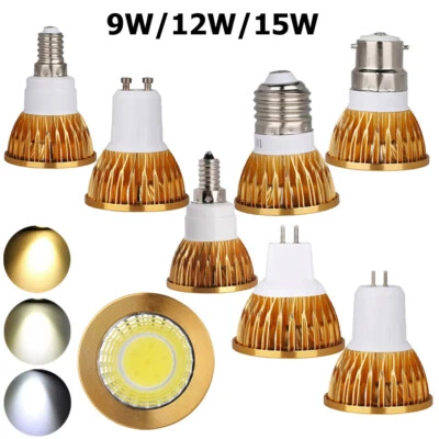 9W 12W 15W Led Cob Downlight 85-265V Deckenlampen Glühbirne Warm Spot Zimmer - Bild 1 von 4