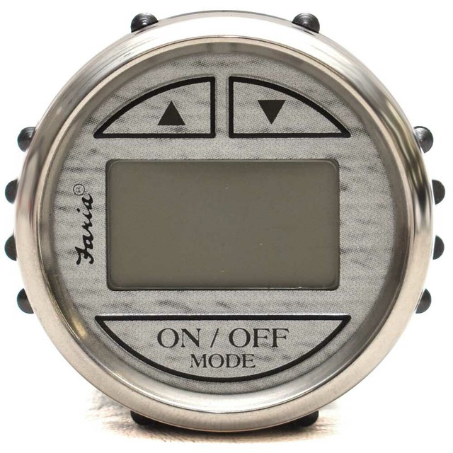 Faria DS0104A Kronos Silver Boat Depth Finder Gauge for sale online eBay