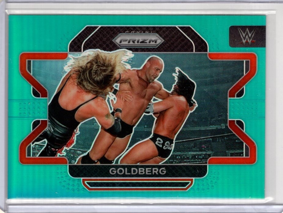 GOLDBERG 2022 Prizm WWE Teal #d /49