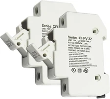 2-Pack Solar Photovoltaic CFPV-32 10x38mm Fuse Holder for PV Solar Power Systems