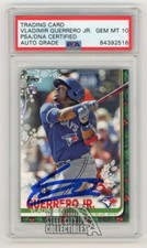 Vladimir Guerrero Jr 2019 Topps Holiday Autographed Rookie Card HW167 PSA/DNA 10