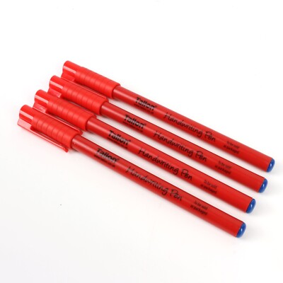 8x FEINE SPITZE BLAUE HANDSCHREIBSTIFTE Kinder Kinder Schule glatt Biro Handschrift
