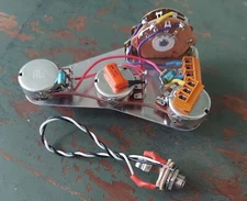 Solderless Strat HH/p90s Wiring Harness Bourns Pots PTB Circuit Oak 3/w Switch 
