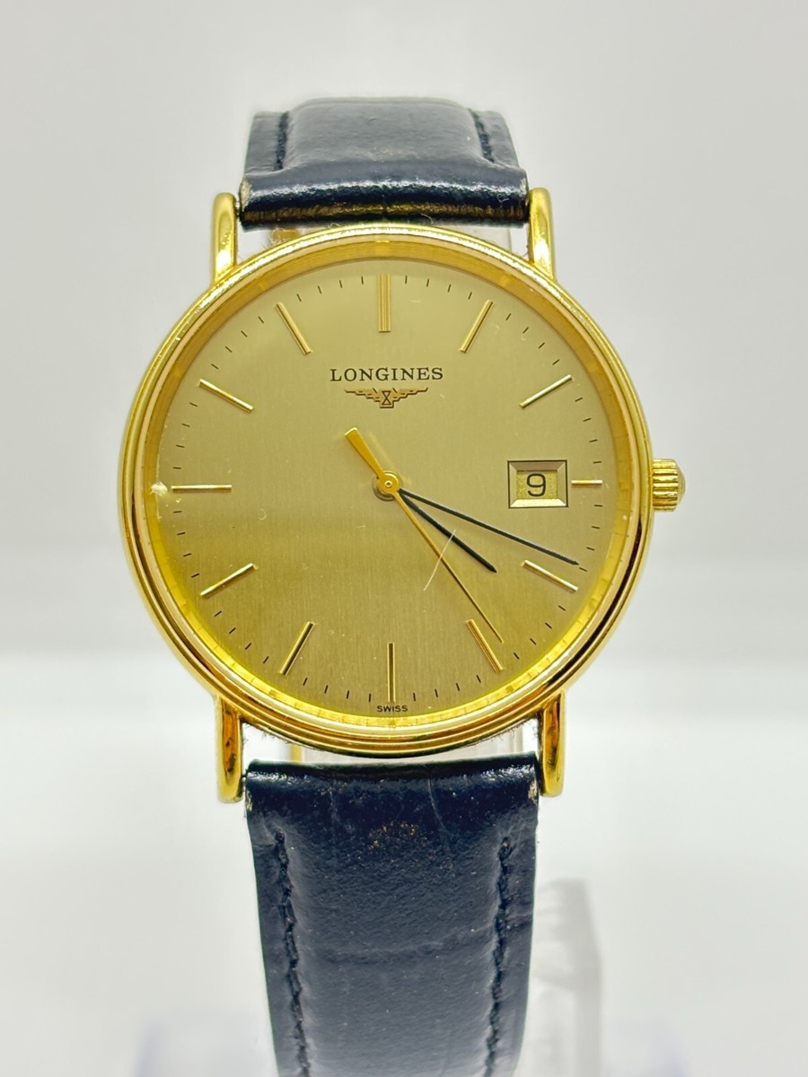 Near Mint] Longines Grand Classic L4.720.2 Gold Dial QZ Men's