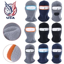 Winter Thermal Fleece Balaclava Full Face Hood Cap Motorcycle Helmet Liner