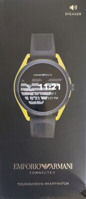 New Emporio Armani Touch Screen Silicone Smart Watch Gen 5 ART5022