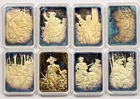 Lot 8 Assorted American Revolution Old Glory Ingot .999 Silver Bar GP Hamilton