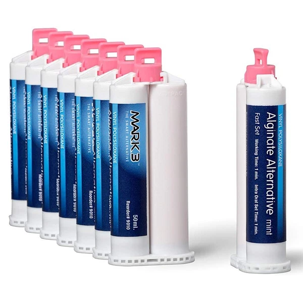 CARGUS MARK3 Alginate Substitute Alternative 8 x 50mL Cartridges, Fast Set - #9010