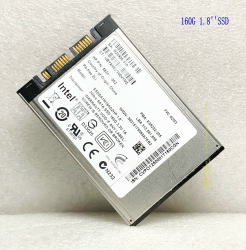 Intel 160GB SSDSA1M160G2HP 1.8 inch 598782-001 600464-001 583511-001 Micro-SATA - 第 1/9 張圖片