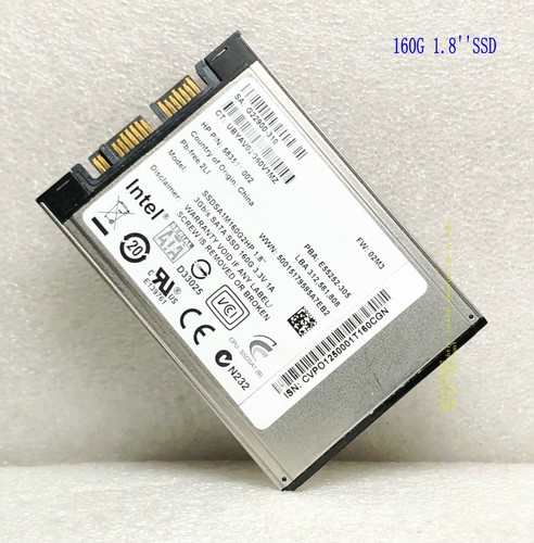 Intel 160GB SSDSA1M160G2HP 1.8 inch 598782-001 600464-001 583511-001 Micro-SATA - Bild 1 von 9