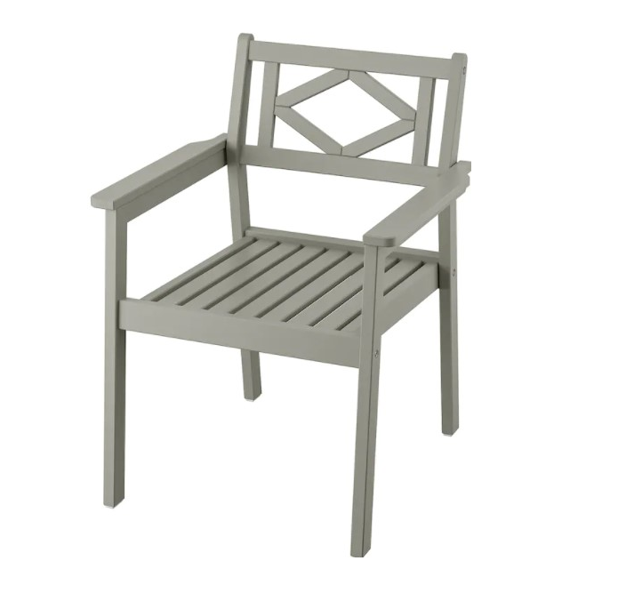 IKEA BONDHOLMEN Outdoor Gray Armchair for sale