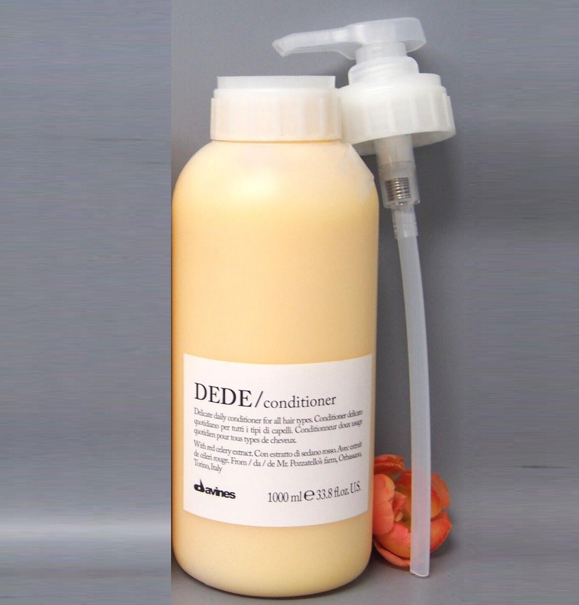 With Pump Davines Dede Delicate Daily Conditioner 33.8oz / 1000ml